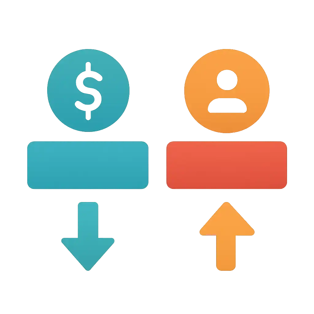 Infographic comparing options using coloured bars and, Andar Bahar Real-Money Play: Deposits and Withdrawals