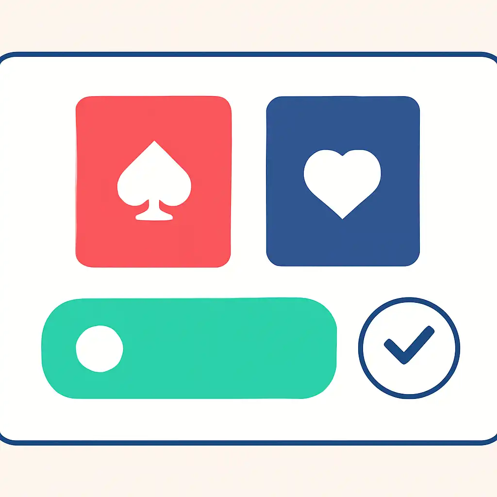 Close-up of button or form field for reading the interface, Andar Bahar